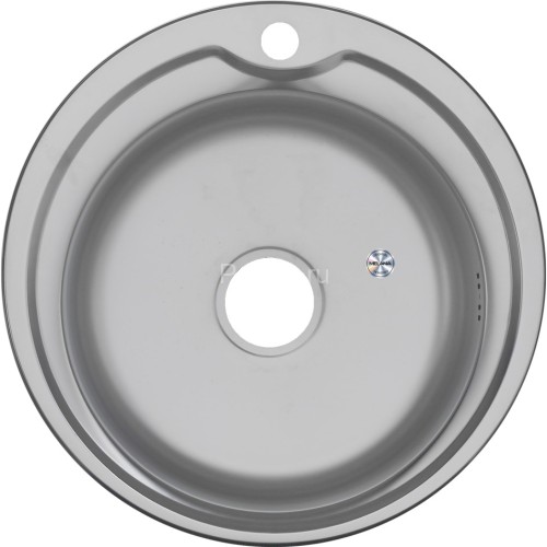 Мойка 510 MELANA 0,8/180 МАТОВАЯ врезная круглая с сифоном (001M t *12)