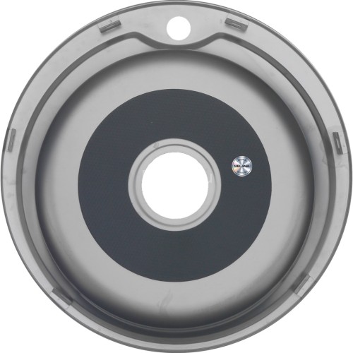 Мойка 510 MELANA 0,8/180 МАТОВАЯ врезная круглая с сифоном (001M t *12)