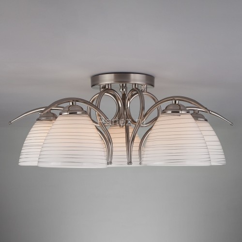 Потолочная люстра Eurosvet 30121/5 сатин-никель