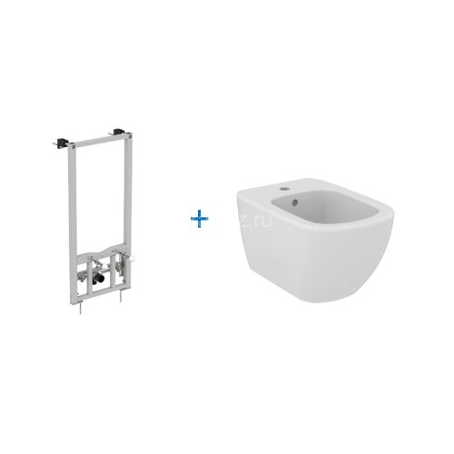 Промо-набор 2 в 1 Ideal Standard. Рама для монтажа ProSys R016267 + Подвесное биде TESI T355201
