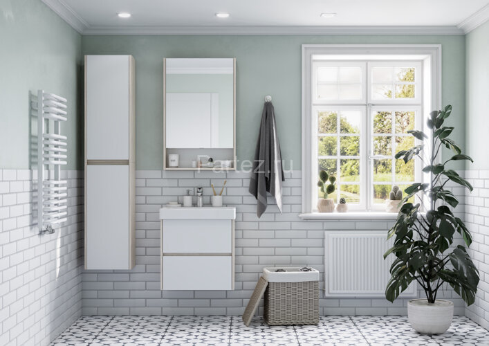 Зеркало-шкаф AQUATON Сканди 55 дуб верона (1A252102SDB20)