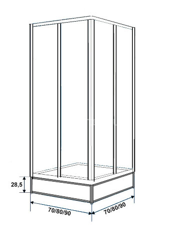 Подставка под поддон Метакам 900х900 (CS00025227)