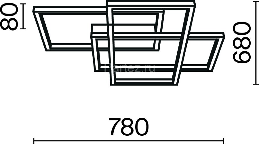 Потолочная люстра Maytoni MOD015CL-L80GK