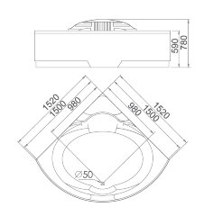Акриловая ванна Gemy G9082 B