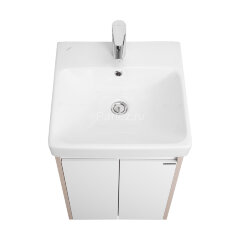 Тумба под раковину AQUATON Сканди 45 Doors универсальная, Белый/Дуб Верона (1A278701SDB20)