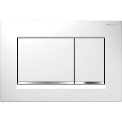 Кнопка смыва Geberit Sigma30 двойной смыв, белый/глянцевый хром