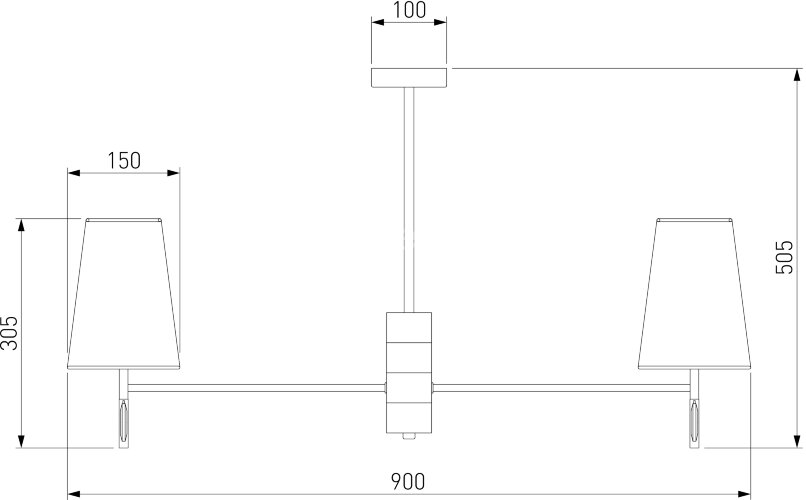 Потолочная люстра Eurosvet 60137/8 хром