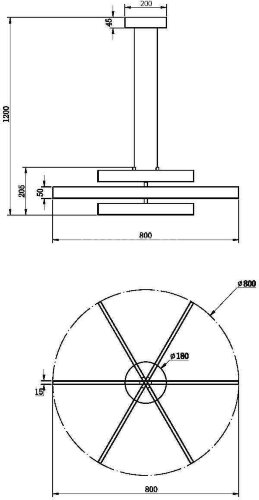 Подвесной светильник Maytoni MOD163PL-L38B4K