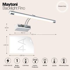 Подсветка для картин Maytoni MIR003WL-L12CH