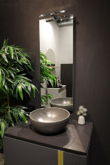 Зеркало Люмьер 400х1025 c подсветкой и диммером, сенсор выкл, светильник в комплекте (LED-00002518)