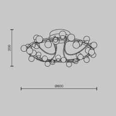 Потолочная люстра Maytoni MOD081CL-L36G3K