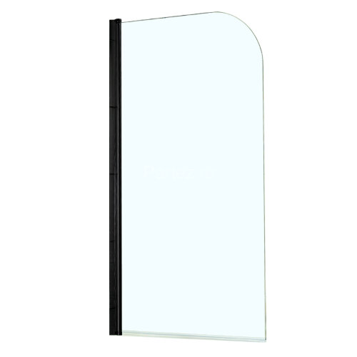 Шторка для ванны распашная Azario Merrit 80х140 цвет профиля черный (AZ-NF6211 800 BLACK)