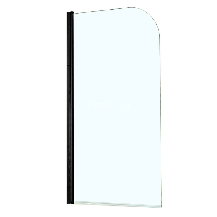 Шторка для ванны распашная Azario Merrit 80х140 цвет профиля черный (AZ-NF6211 800 BLACK)