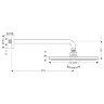 Hansgrohe 27493000 Raindance Верхний душ Raindance AIR, 300 мм, держатель 389 мм, 1/2
