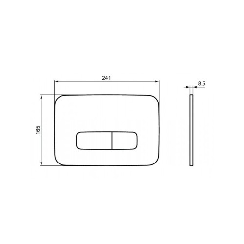 Кнопка смыва Ideal Standard OLEAS™ M3, хром матовый (R0123AA)