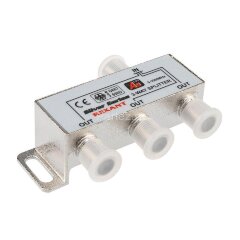 Делитель ТВ &quot;краб&quot; х3+4шт.F &quot;BOX&quot; 5-1000 МГц &quot;Silver&quot; Rexant 05-6102