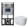 Сет: Инсталляция AZARIO, унитаз подвесной Creo Ceramique LYon 2.0 с системой смыва Tornado в комплек