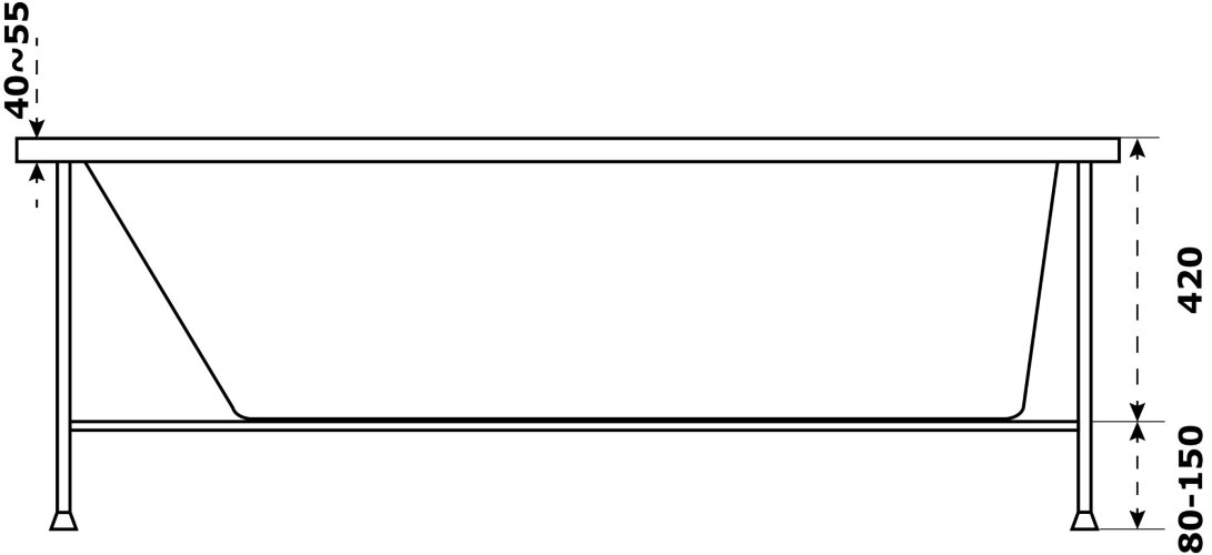 Ванна акриловая AZARIO Бали 180х80 (БАВ0005)