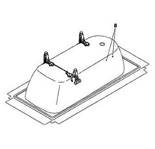 Ножки для стальной ванны Kaldewei ALLROUND 5030 (581470000000)