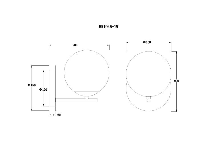 Бра MyFar MR1945-1W