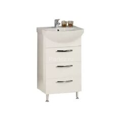 Тумба под раковину AQUATON Ария 50 Н, белая (1A140201AA010)