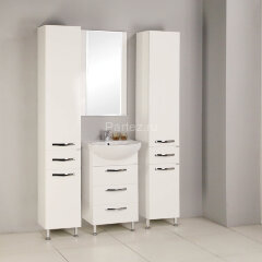 Тумба под раковину AQUATON Ария 50 Н, белая (1A140201AA010)