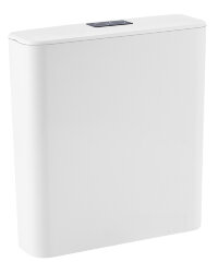 Бачок пластиковый AZARIO 370x120x400 с соединительной трубой, белый (AZ-211)