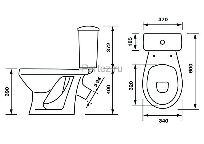 Унитаз-компакт Суперкомпакт декор Цветы А Стандарт, сиденье полипропилен (44901110222)