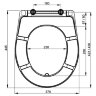 Сиденье для унитаза Duroplast Alca plast, крепление металл, белый (A601)