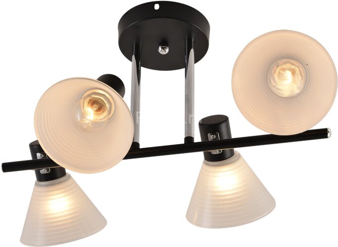 Потолочная люстра Reluce 01553-3.3-04B BK+CR