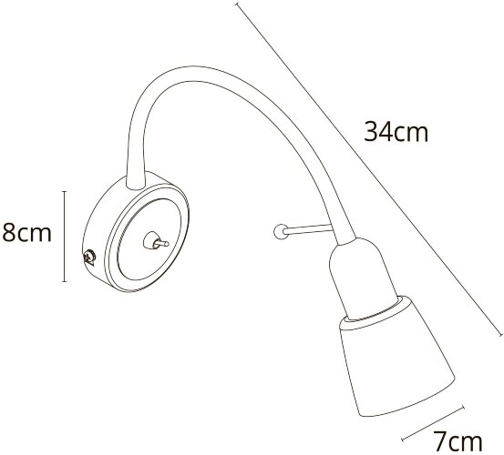 Бра Arte Lamp A7009AP-1WH