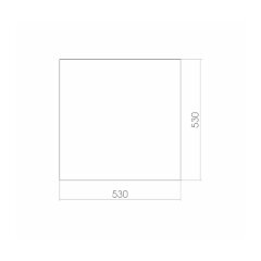 Зеркало LORANTO Квадрат 530х530, фацет
