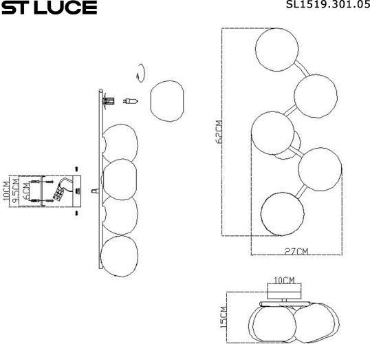 Настенный светильник ST Luce SL1519.301.05