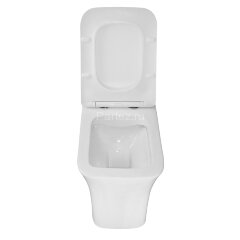 Унитаз-моноблок AZARIO GRESSA 705х370х760 напольный, безободковый, в комплекте с сиденьем дюропласт 