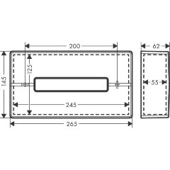 Держатель для салфеток Hansgrohe AddStoris, матовый белый (41774700)