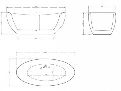 Акриловая ванна Gemy G9236