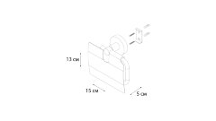 Бумагодержатель с крышкой Fixsen Comfort Black черный матовый (FX-86010)