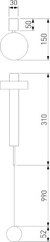 Бра Elektrostandard 40112/LED латунь