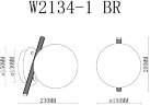 Бра iLamp W2134-1 BR