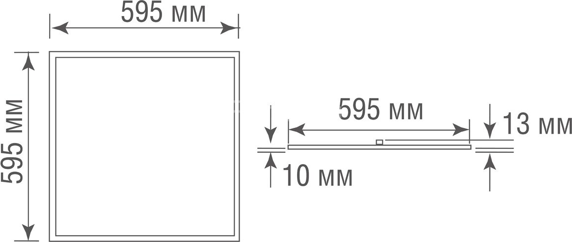 Светодиодная панель Donolux DL18013NW3YG IP65