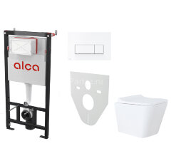 Сет инсталляция Alсa AM101/1120-4:1 RU M570-0001 + унитаз Teramo AZ-0052 с сиденьем микролифт