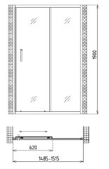 Душевая дверь Gemy Victoria S30191C
