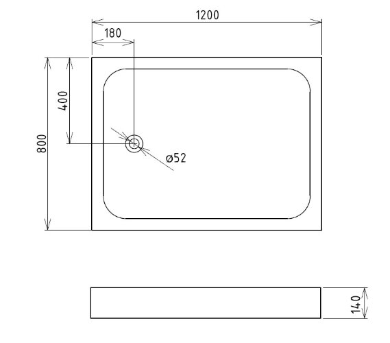 Душевой поддон Gemy ST13T