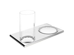 Стакан стеклянный с полочной-мыльницей Keuco Edition 400 (11556019000)