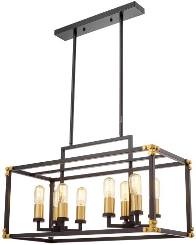 Подвесная люстра Lumina Deco LDP 1140-8 BK+MD