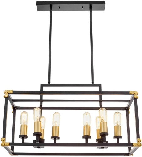 Подвесная люстра Lumina Deco LDP 1140-8 BK+MD