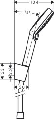 26692400 Душевой набор Crometta Vario, 1,60 м
