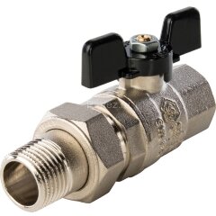 Кран шаровой полнопроходной с американкой 1/2" Stout