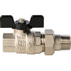 Кран шаровой полнопроходной с американкой 1/2&quot; Stout