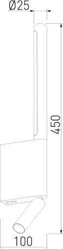 Настенный светильник Elektrostandard 40111/LED графит